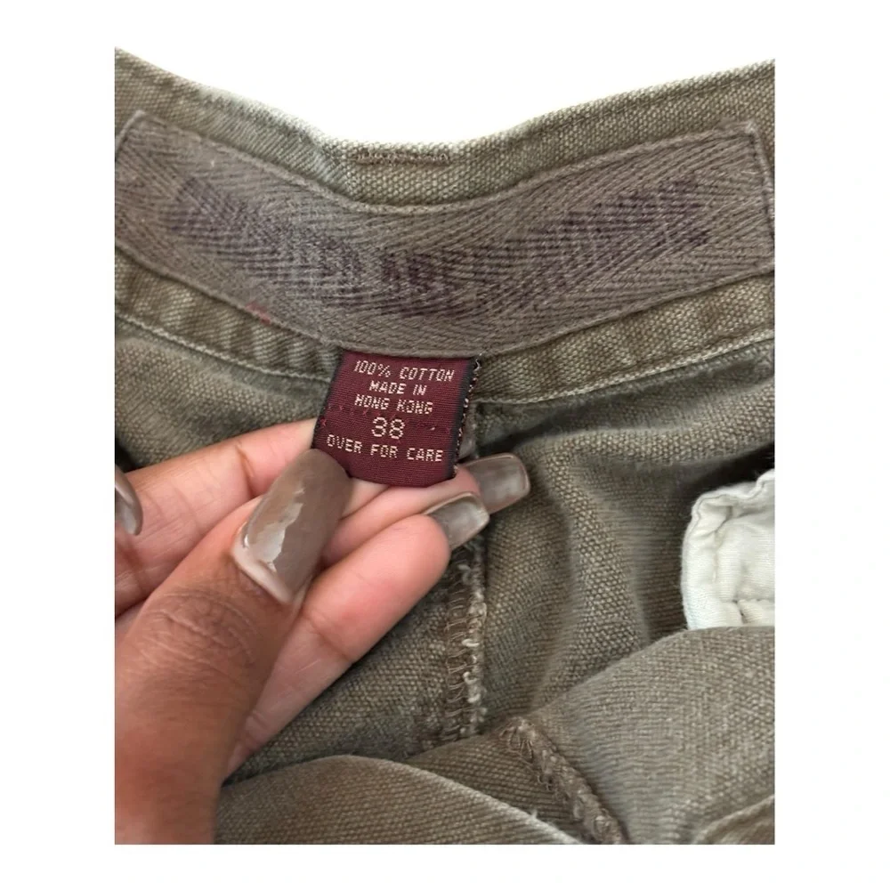 Abercrombie & Fitch Co. Y2K Cargo Shorts Vintage Hong Kong Baggy Size 38 - Picture 4 of 10